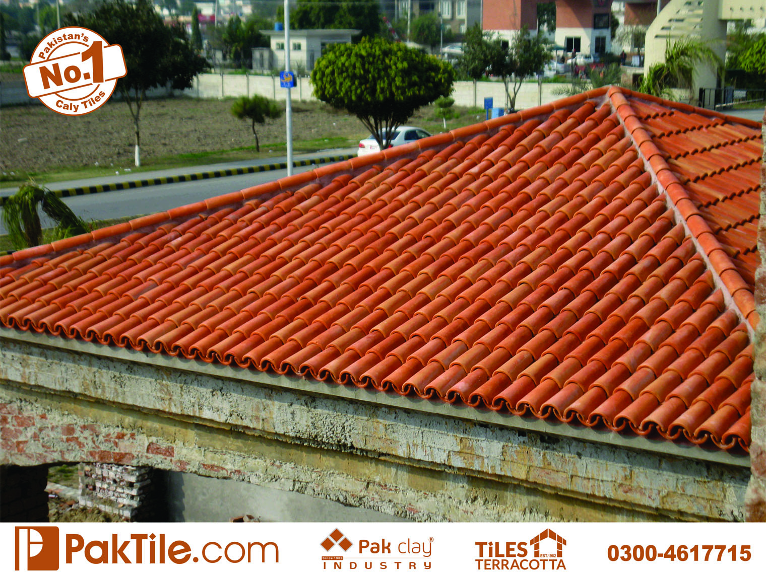 13 Pak clay buy terracotta glazed ceramic Interlocking roof shingles khaprail tiles in pakistan image
