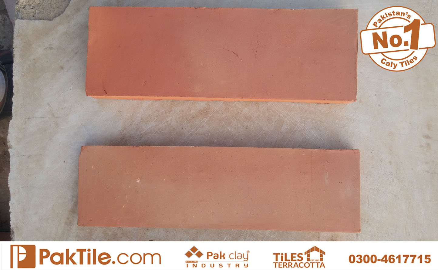3 Pak Clay Big Size 9 Inch Gas Brick Face Tiles Patterns Factory Prices in Gujranwala