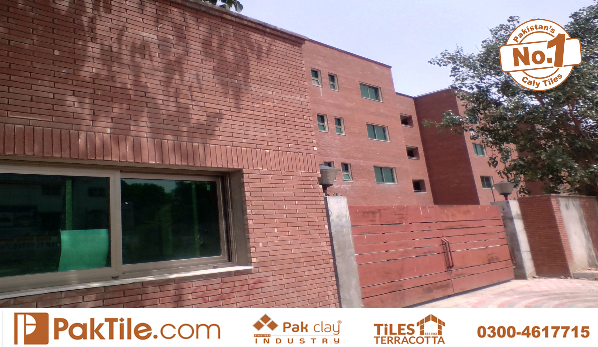Pak Clay Natural Terracotta Red Gutka Brick Tile Texture Rate in Lahore Pakistan Facade Tiles Photos