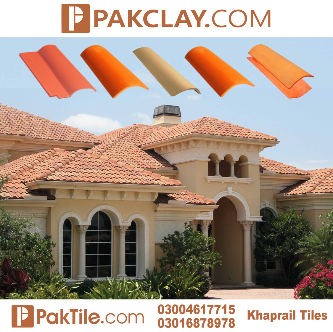 6 Pak Clay Roof Tiles in Pakistan