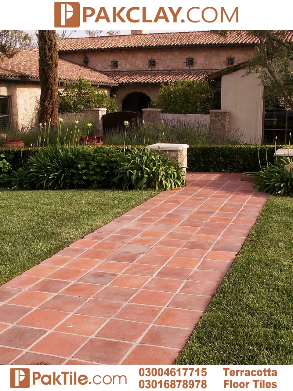 Outdoor terracotta flooring tiles design