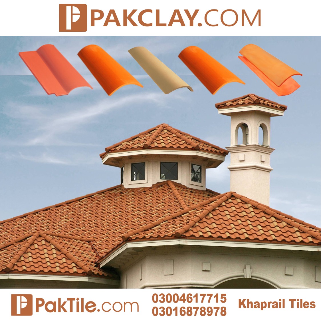 Pak Clay roof tiles types and prices