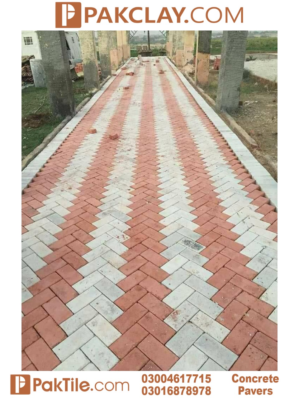 Pathway concrete floor tiles design in pakistan
