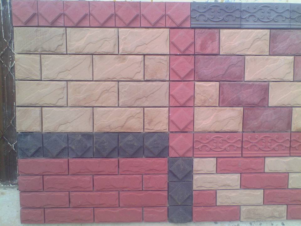 front elevation tiles design for home face tile design in pakistan
