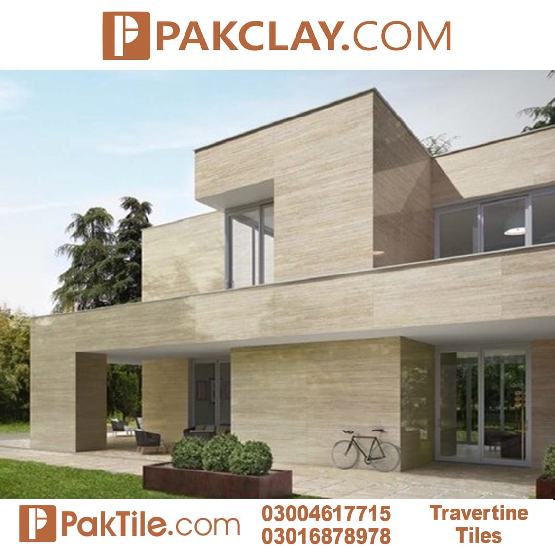Travertine Marble Front Elevation Tiles Designs