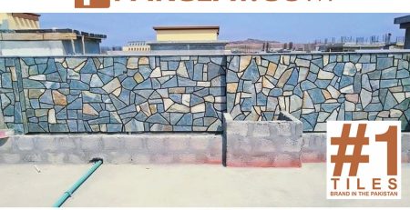 Outdoor Boundary Wall Stone Tiles in Pakistan
