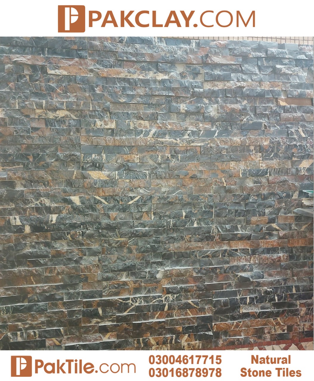 Pak Clay Natural Stone Wall Tiles for living room