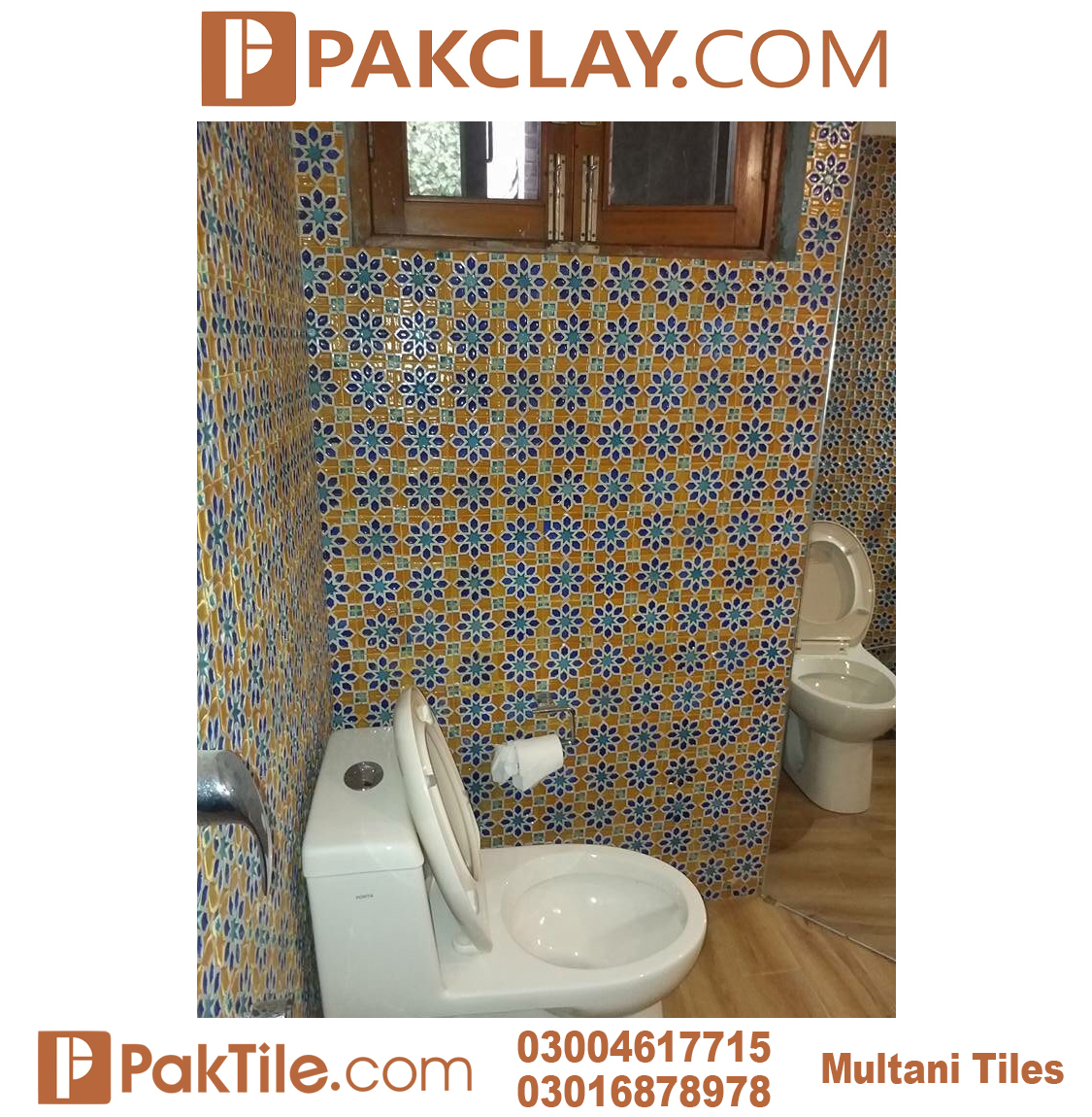 13 Pak Clay Blue Multani Tiles Peshawar For Bathroom Walls