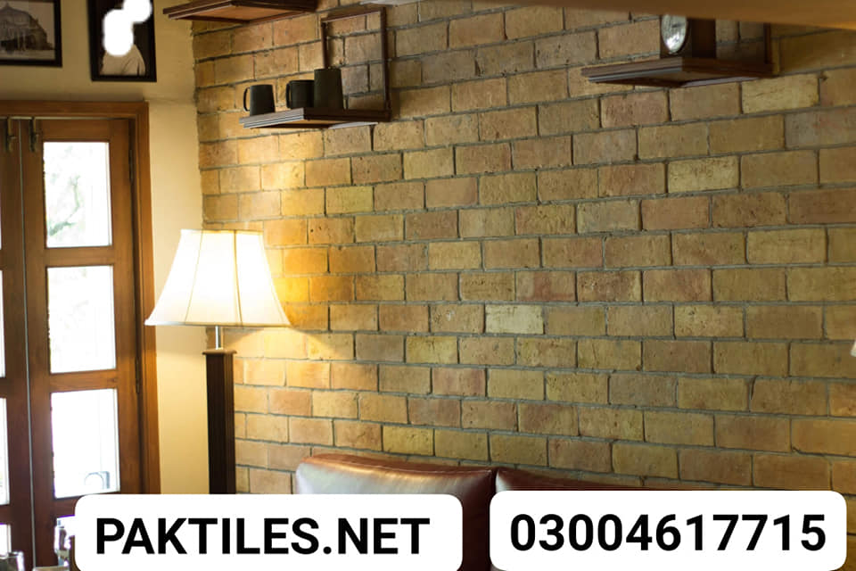 2 Yellow Brick Wall Tiles Design Pak Tile yellow brick wall tiles design for living room tv shop lahore