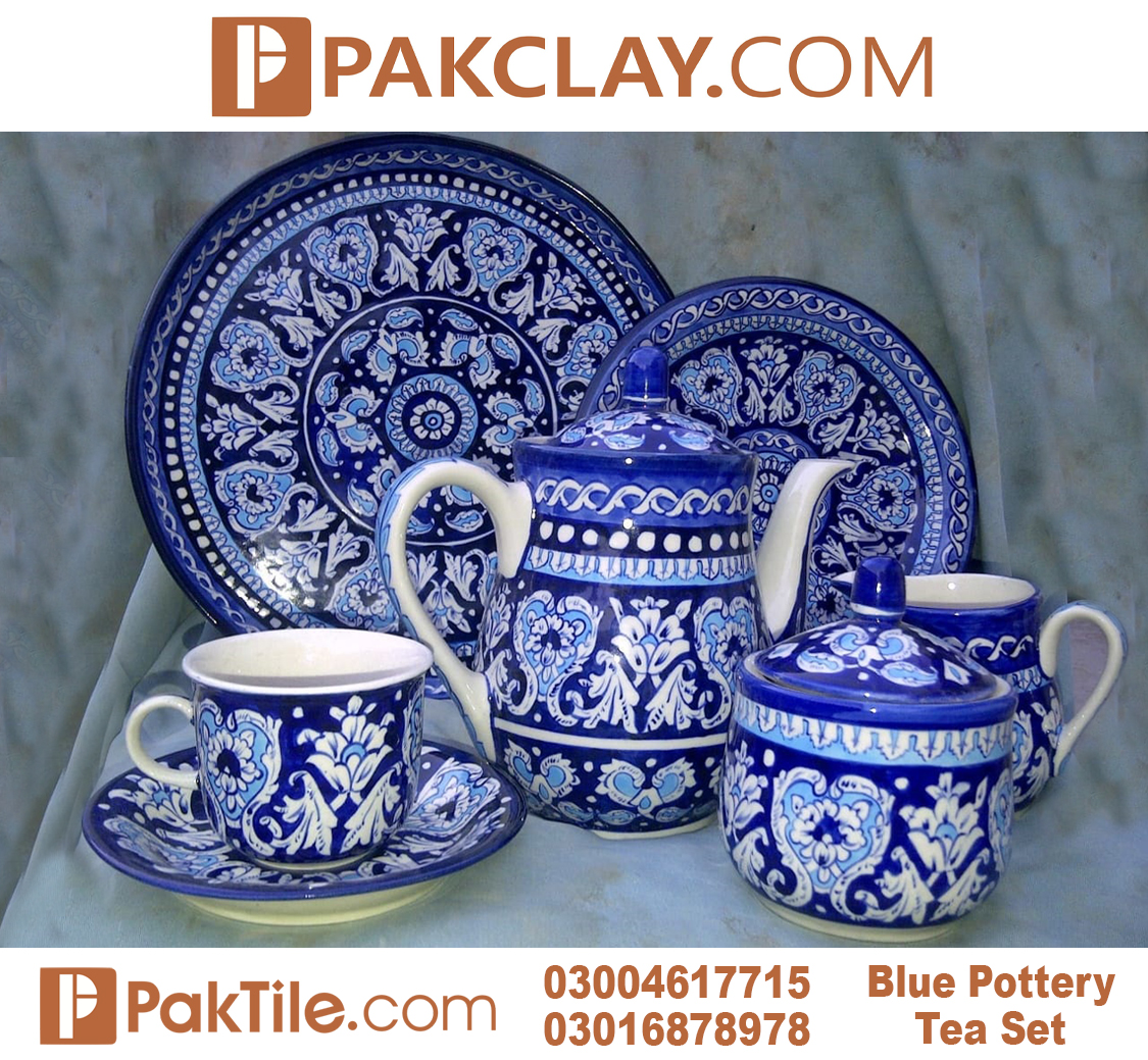 5 Multani Blue Pottery Tea Set Price in Pakistan5 Multani Blue Pottery Tea Set Price in Pakistan