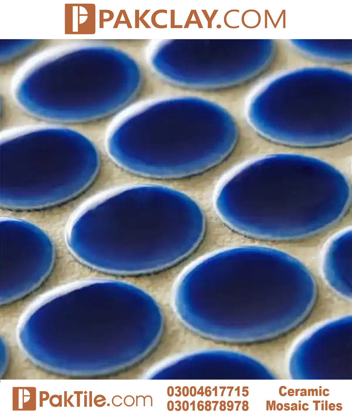 Cobalt Blue Colour Porcelain Kitchen Floor Tiles in Pakistan