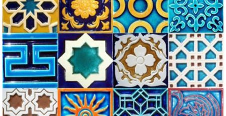 Blue Pak Clay Ceramic Wall Multani Tiles