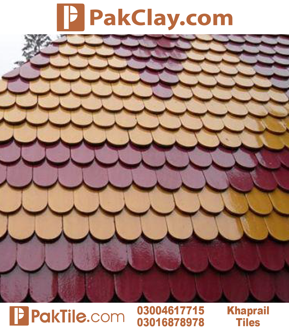 Color khaprail tiles suppliers Pakistan