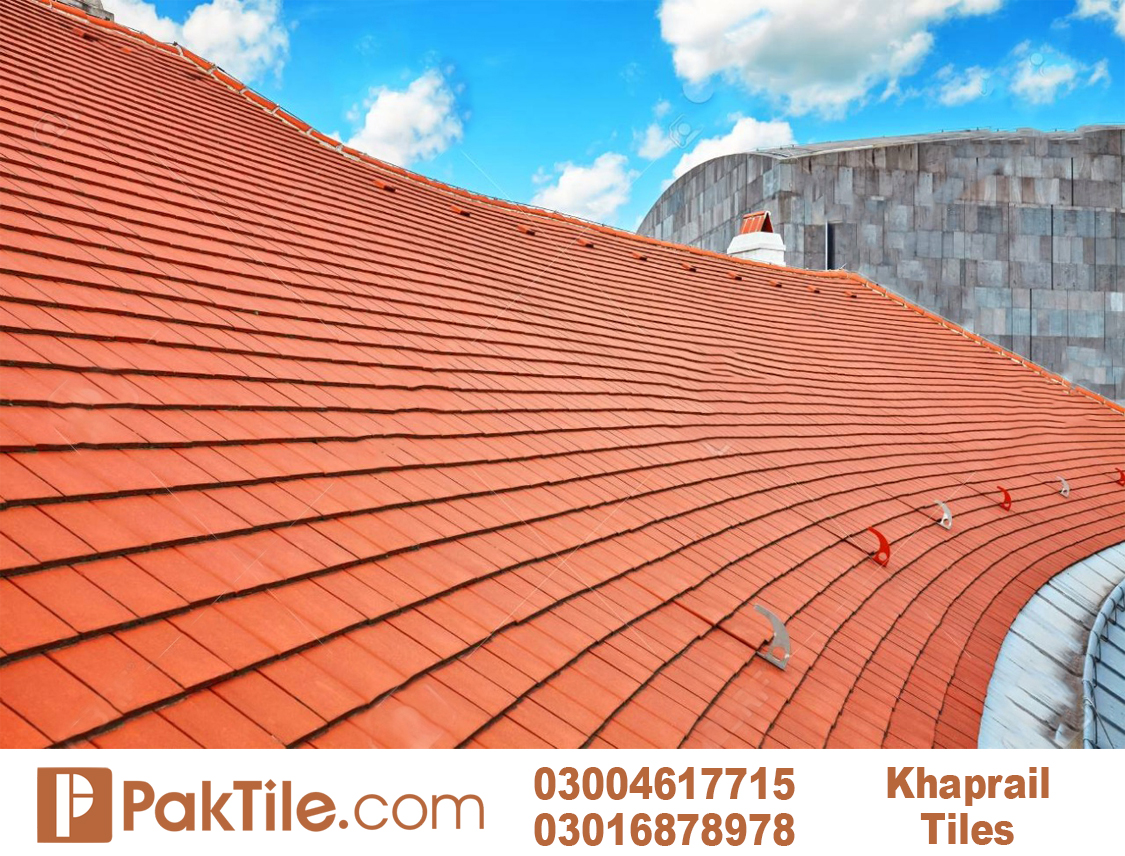 Red Khaprail Tiles design in Khanewal
