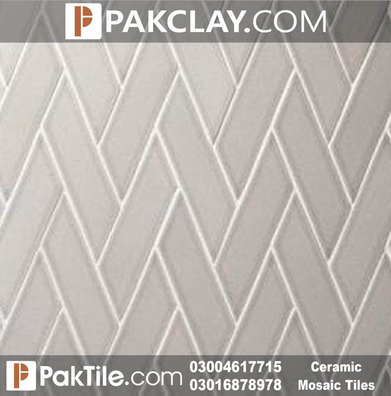 Pak Clay Grey Mosaic Tiles Design