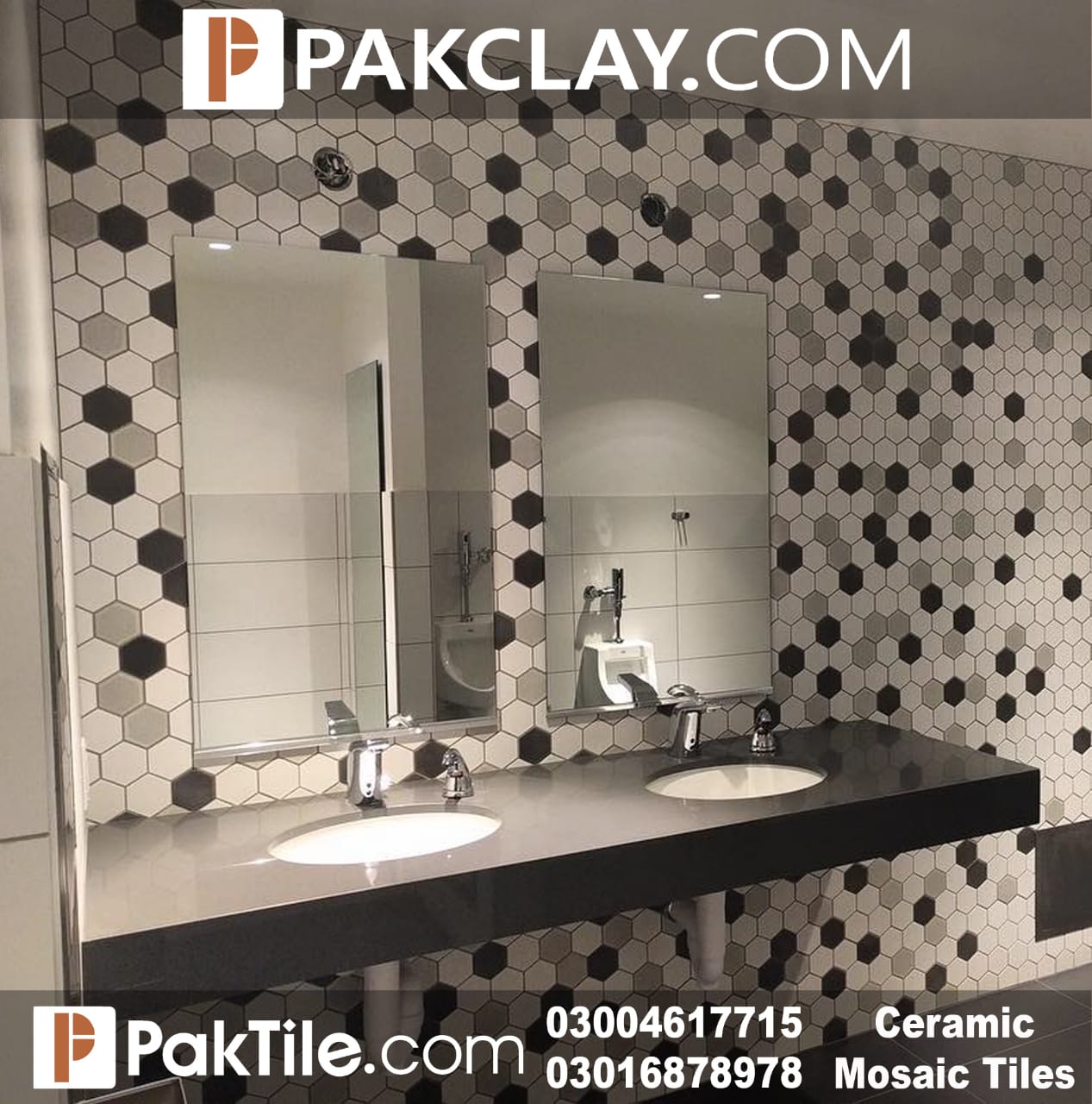 Pak Clay Hexagon Mosaic Tiles Designs