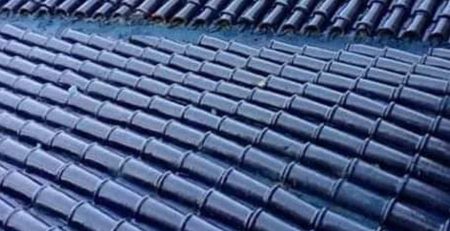 Dark Blue Khaprail Tiles Design in Pakistan