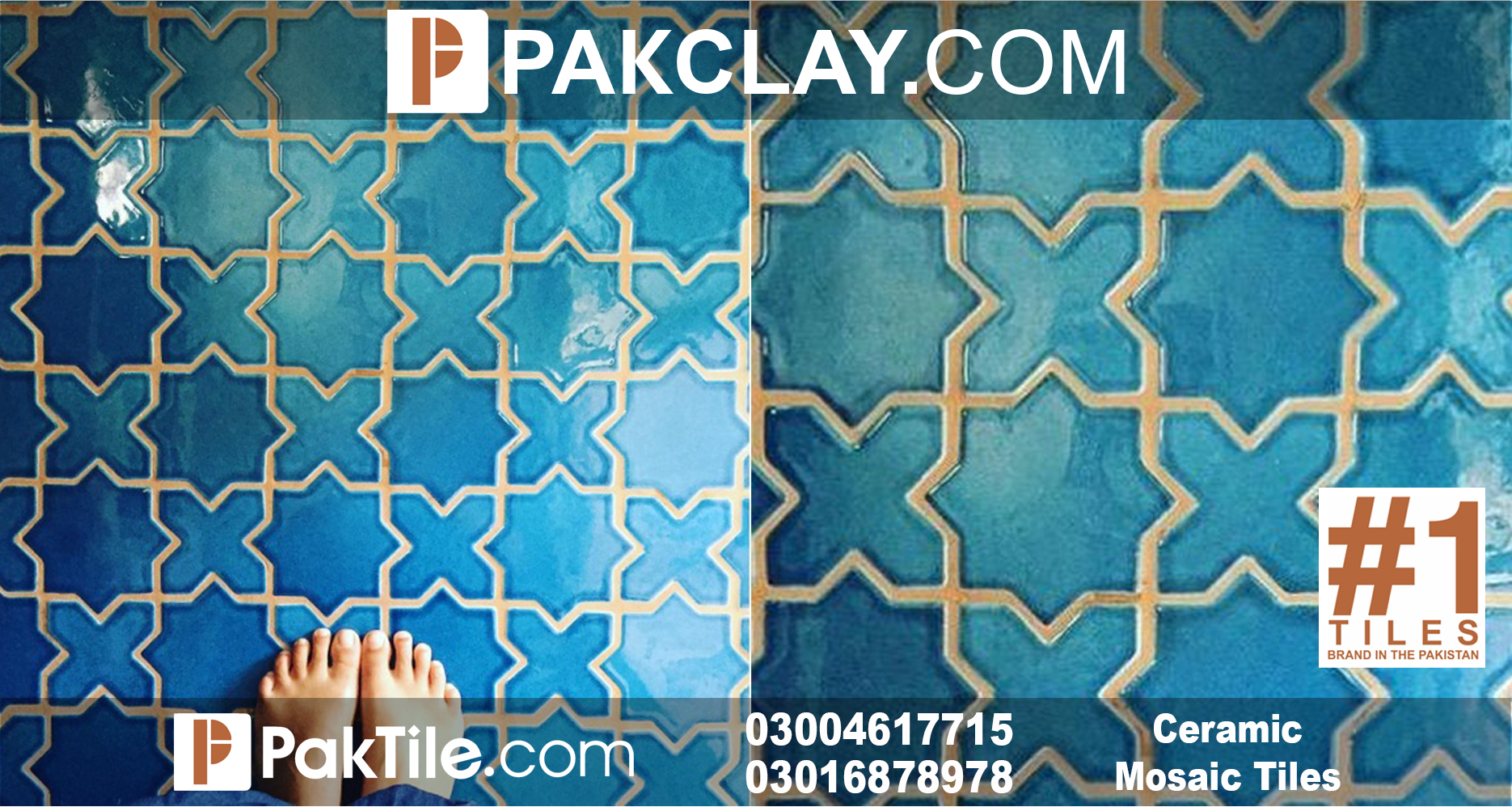 Blue Moroccan Tiles in Lahore