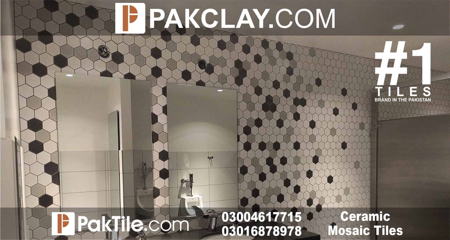 Hexagon ceramic wall tiles