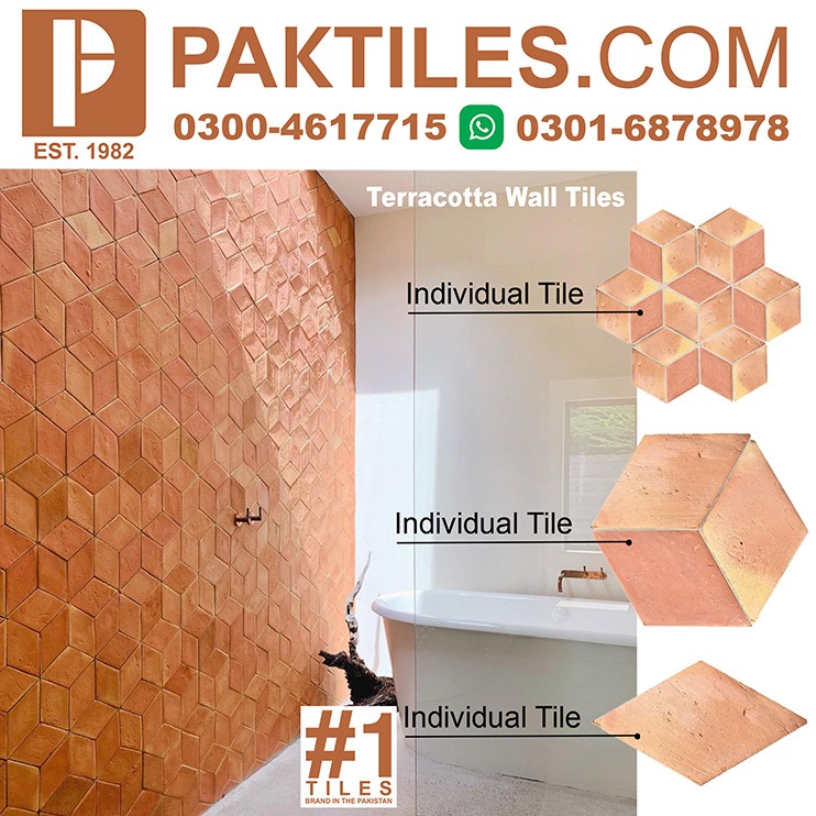 3 Terracotta 3D Wall Tiles in Islamabad
